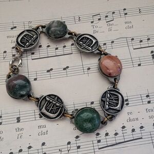 Viking Norse Multi-Stone Bracelet